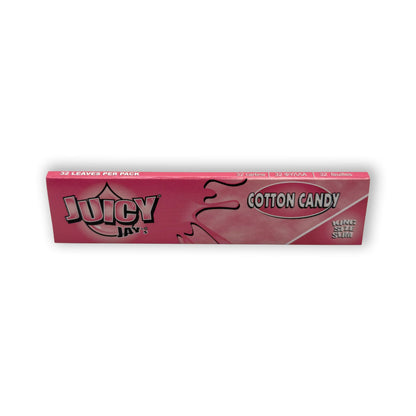 Nahaufnahme der King Size Slim Cotton Candy Papers von Juicy Jay's