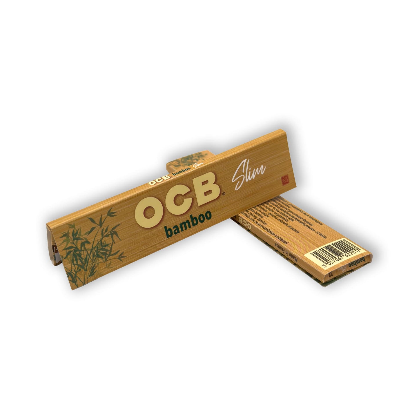 OCB Bamboo Slim Papers mit natürlichem Bambusdesign