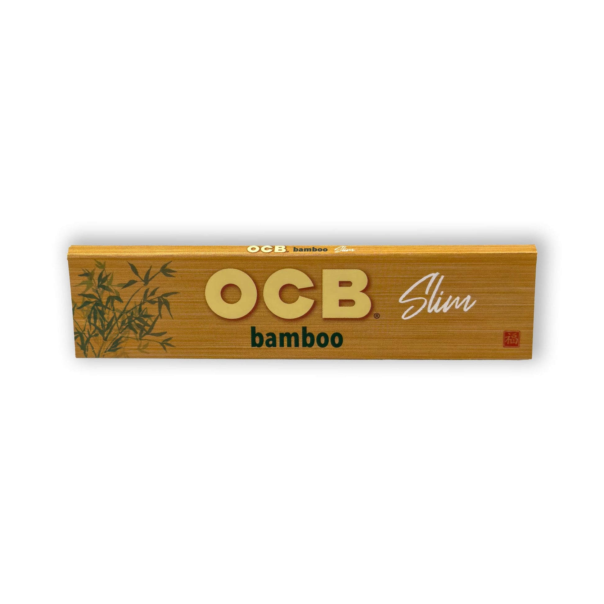 Nahaufnahme der ultradünnen OCB Bamboo King Size Slim Papers