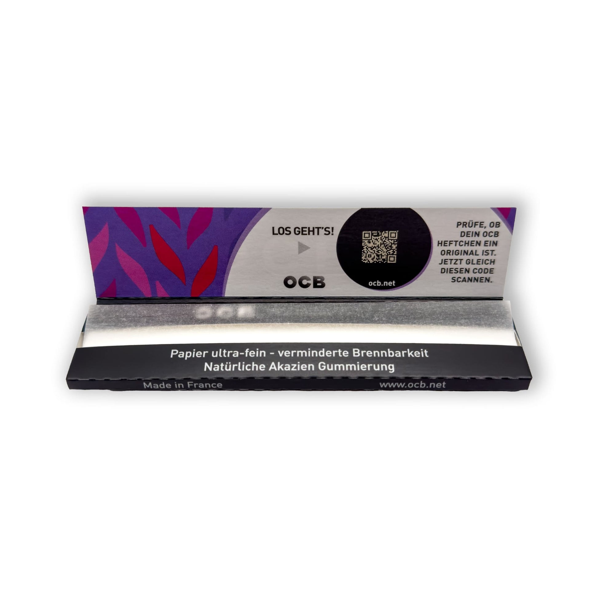 OCB Premium Slim Papers – natürliche Flachsfasern und Akaziengummi