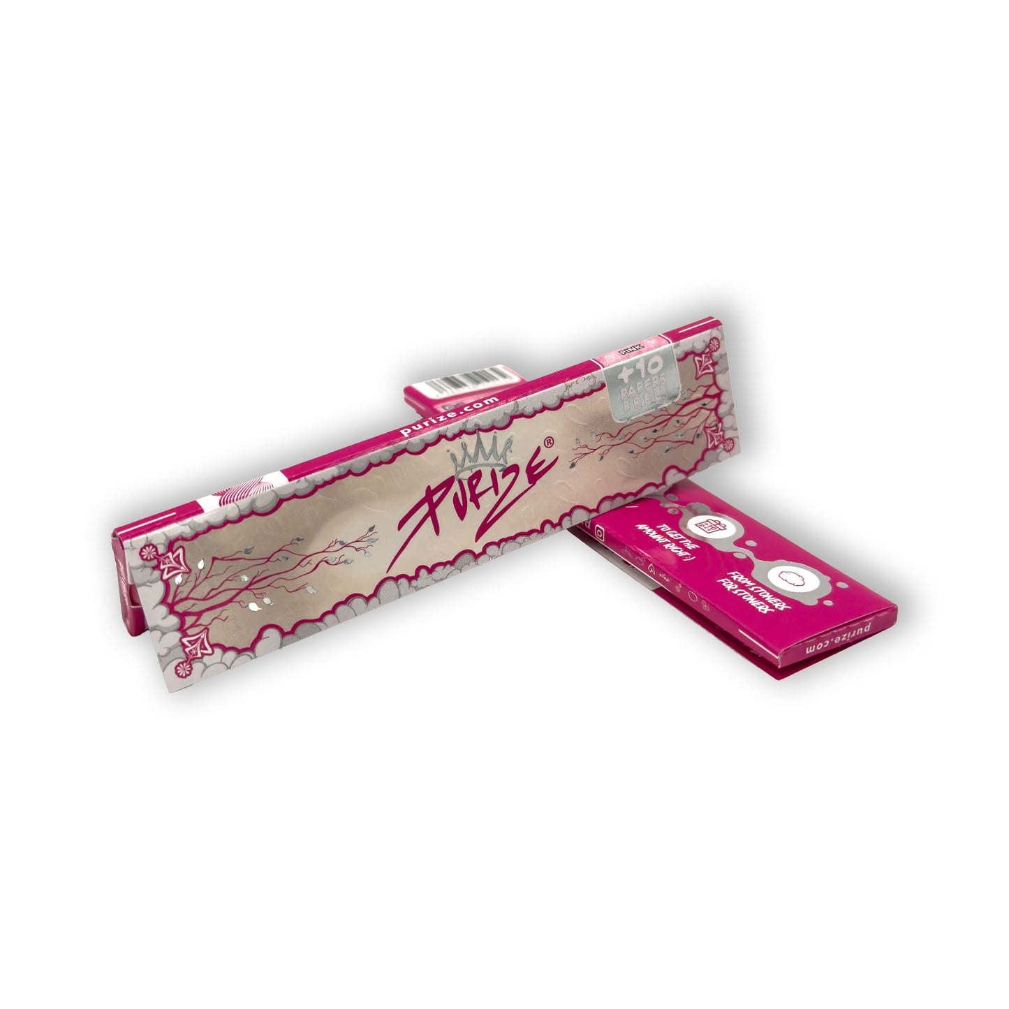 PURIZE Pink King Size Slim Longpapers mit auffälligem Design