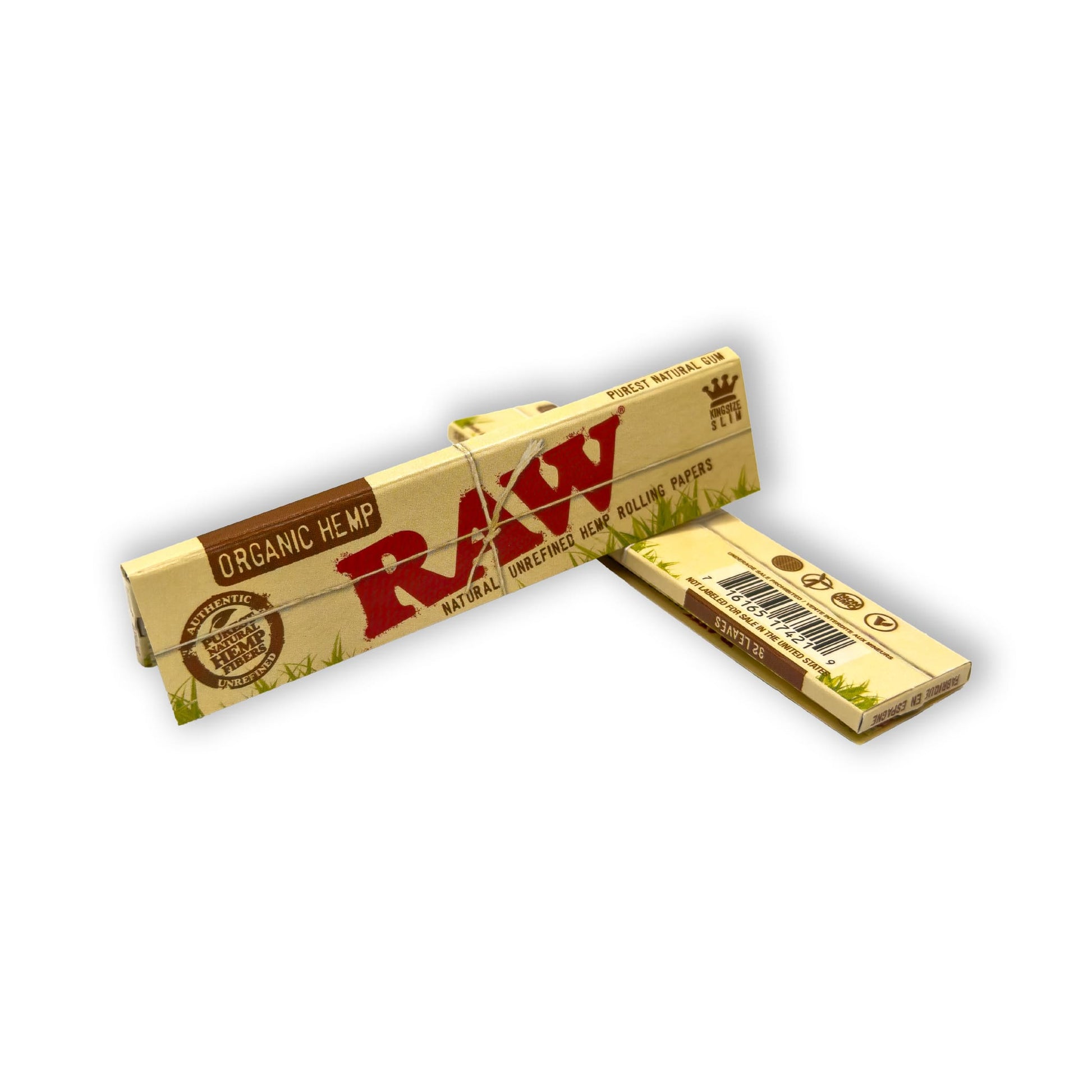 RAW Organic Hemp Rolling Papers mit natürlichem Hanfdesign