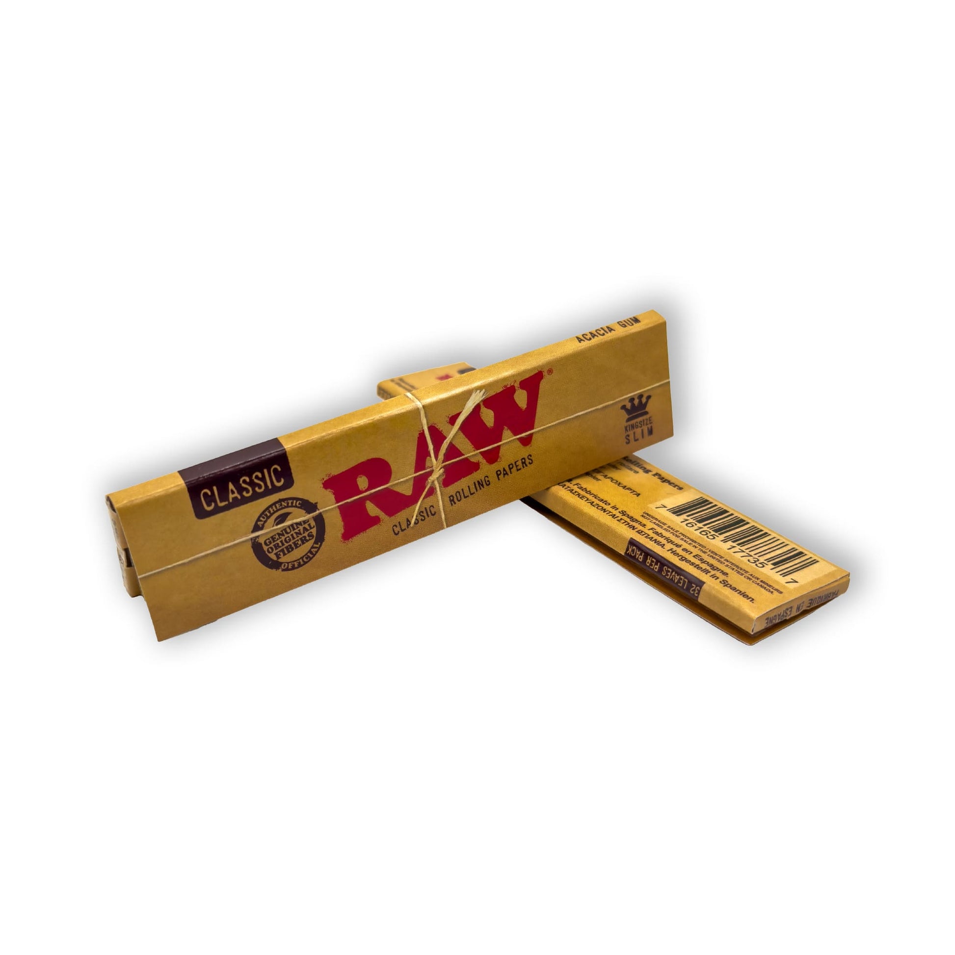 RAW Classic Rolling Papers mit natürlichem, ungebleichtem Design